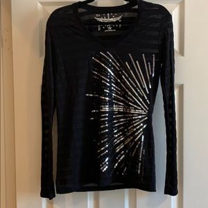Long Sleeve Top with sequins